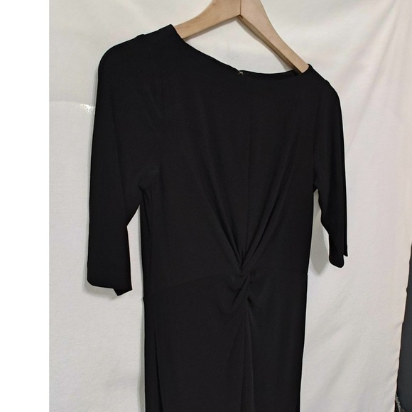 Tommy Hilfiger Dress‎ Elbow Sleeve Twist Waist  Black New 2 - Picture 5 of 15